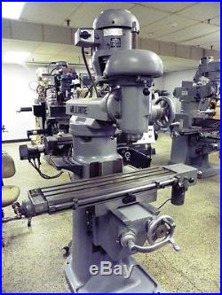 U. S. BURKE Millrite MVN Vertical Mill Milling Machine with power table feed, R8