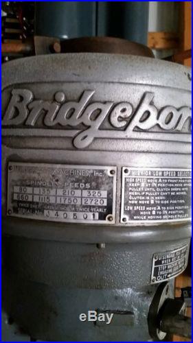 Used bridgeport milling machines