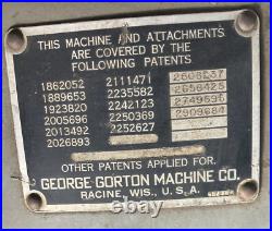 Used vertical milling machine Gorton 1-22 Mastermill Used vertical milling machine Gorton 1-22 Mastermill