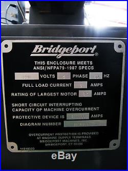 VERY NICE! BRIDGEPORT 48 x 9 Series 1 EZ-TRAK SX CNC Knee Mill