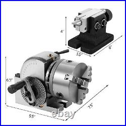 VEVOR BS-0 5 Dividing Head 3-Jaw Chuck Tailstock For CNC Milling for Industry