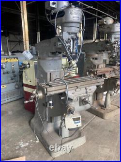 Vertical Bridgeport milling machine DRO POWER FEED