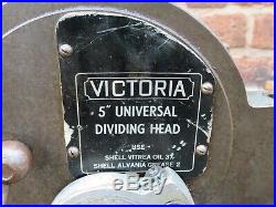 Victoria 5 Universal Dividing Head With Tail Stock Fully Working Includes VAT