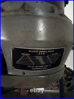 Vintage Burke Millrite Vertical Milling Machine