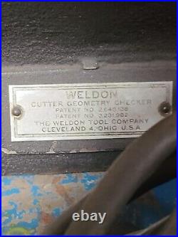 Vintage Machinist WELDON Tool CUTTER GEOMETRY CHECKER