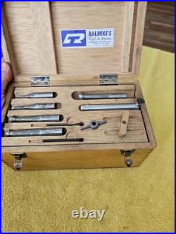 Vintage Ralmike's Gamet France Automatic Facing Boring Head R8 In Wooden Box