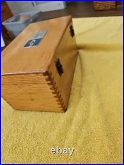 Vintage Ralmike's Gamet France Automatic Facing Boring Head R8 In Wooden Box