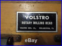 Volstro Rotary Milling Head Bridgeport Mill With accessories