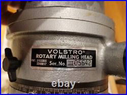 Volstro Rotary Milling Head with Collets in Wooden Box