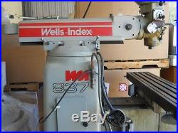 Wells Index Vertical Milling Machine 837