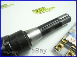 WIDAX-HEINLEIN 2 DIAMETER INDEXABLE FACE MILL With R8 SHANK + ISCAR INSERTS