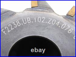Walter F2238. UB. 102. Z04.076 4 Diameter Indexable Helical Mill Milling Cutter