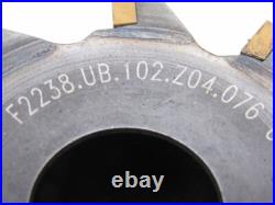 Walter F2238. UB. 102. Z04.076 4 Diameter Indexable Helical Mill Milling Cutter Walter F2238. UB. 102. Z04.076 4 Diameter Indexable Helical Mill Milling Cutter