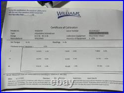 Williams 401SMW Micro Adj. Torque Scredriver, 6 3/4 L Williams 401SMW Micro Adj. Torque Scredriver, 6 3/4 L