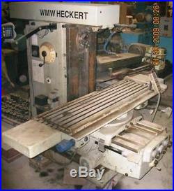 Wmw Heckert Knee Type Milling Machine, Fu450x1800