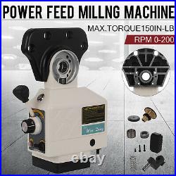 X-Axis 150 LBS Torque Power Feed For Bridgeport Vertical Milling Machine 200 RPM