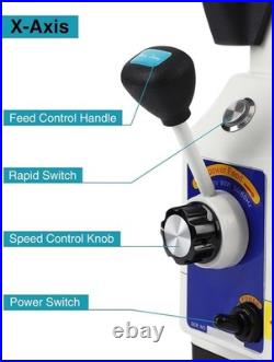 X-Axis Power Feed 450in-lb Torque for Bridgeport Type Milling Machines 0-200 RPM