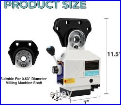 X-Axis Power Feed 450in-lb Torque for Bridgeport Type Milling Machines 0-200 RPM