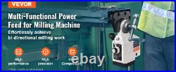 X-Axis Power Feed Kit for Milling Machine 0-200RPM 450in-lb Torque Bearing