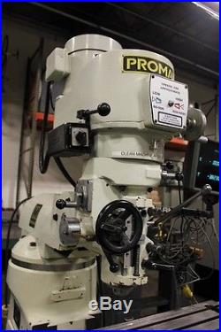 #YC 1-1/2VS PROMAX Vertical Mill with ANILAM 2X DRO (New 1999)