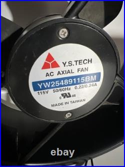 Y. S. Tech ac axial fan YW25489115BM Hass Vf6 Cnc Cooling 115v 50/60Hz 0.22/0.24A