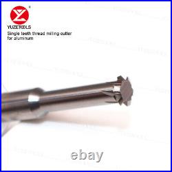 YuzeTools Carbide Thread Milling Cutter Single Tooth CNC Metric M2 M3 M5 M6 M8