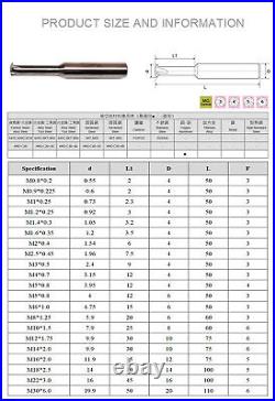 YuzeTools Carbide Thread Milling Cutter Single Tooth CNC Metric M2 M3 M5 M6 M8