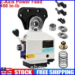 Z-Axis Power Feed Table Mill for Milling Machine 450 in-lb Torque 0-200RPM 110V Z-Axis Power Feed Table Mill for Milling Machine 450 in-lb Torque 0-200RPM 110V